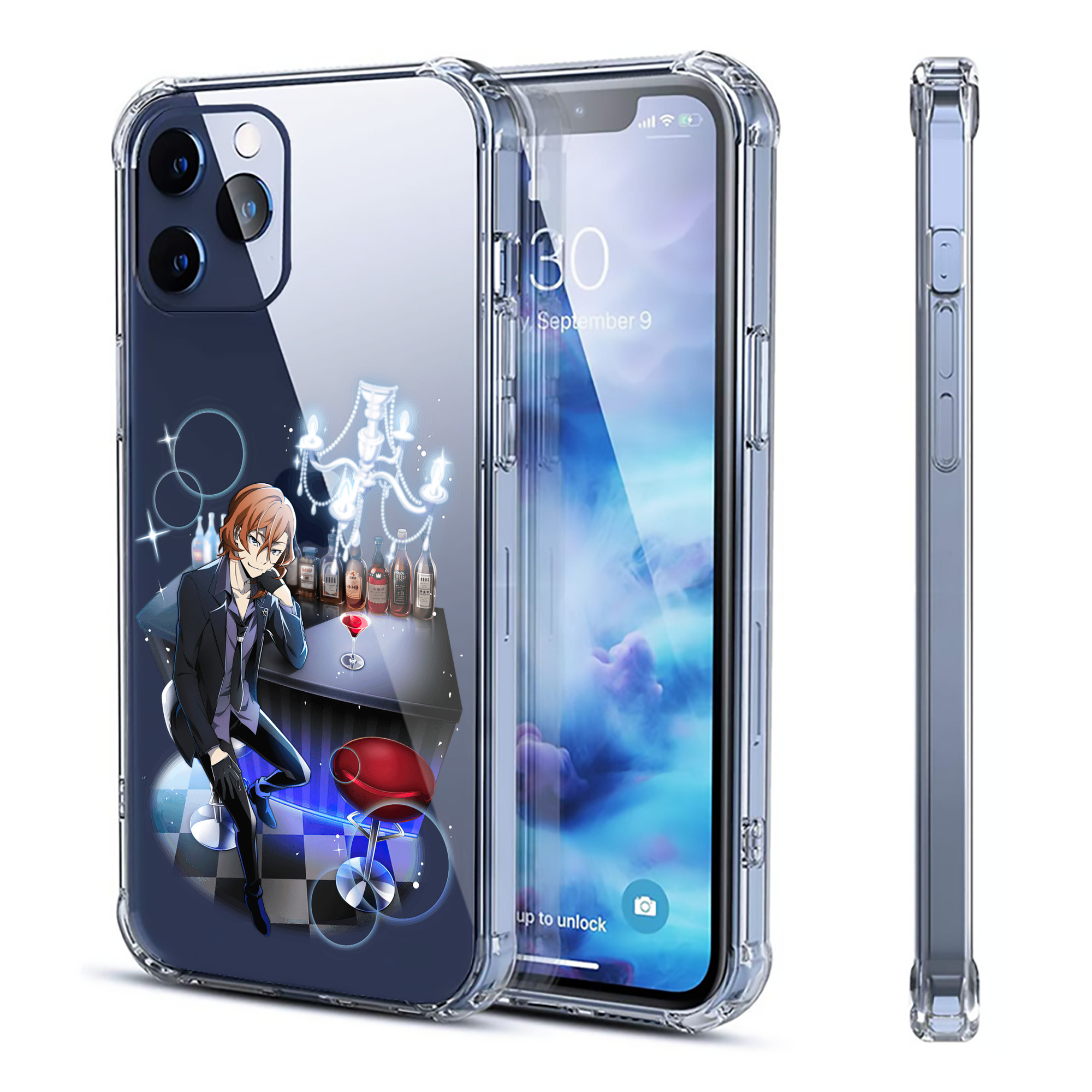 （画像用） 文豪ストレイドッグス Bungo Stray Dogs 【iPhone 12シリーズ対応】透明スマホケース（クリアソフトケース）